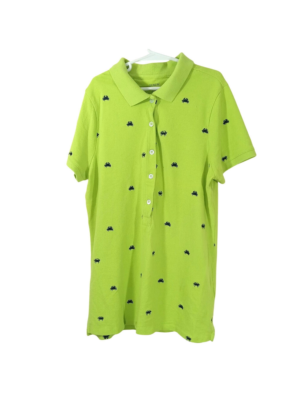 J.Crew Youth Boys Small Green Crab Shirt Short Sleeve